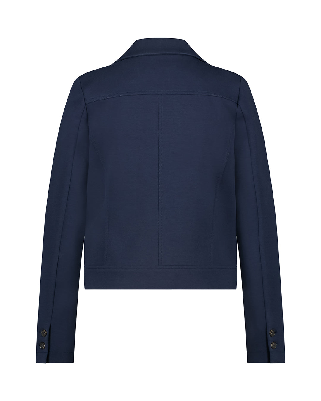 Red Button Skipper Scuba Jacket - Midnight Blue