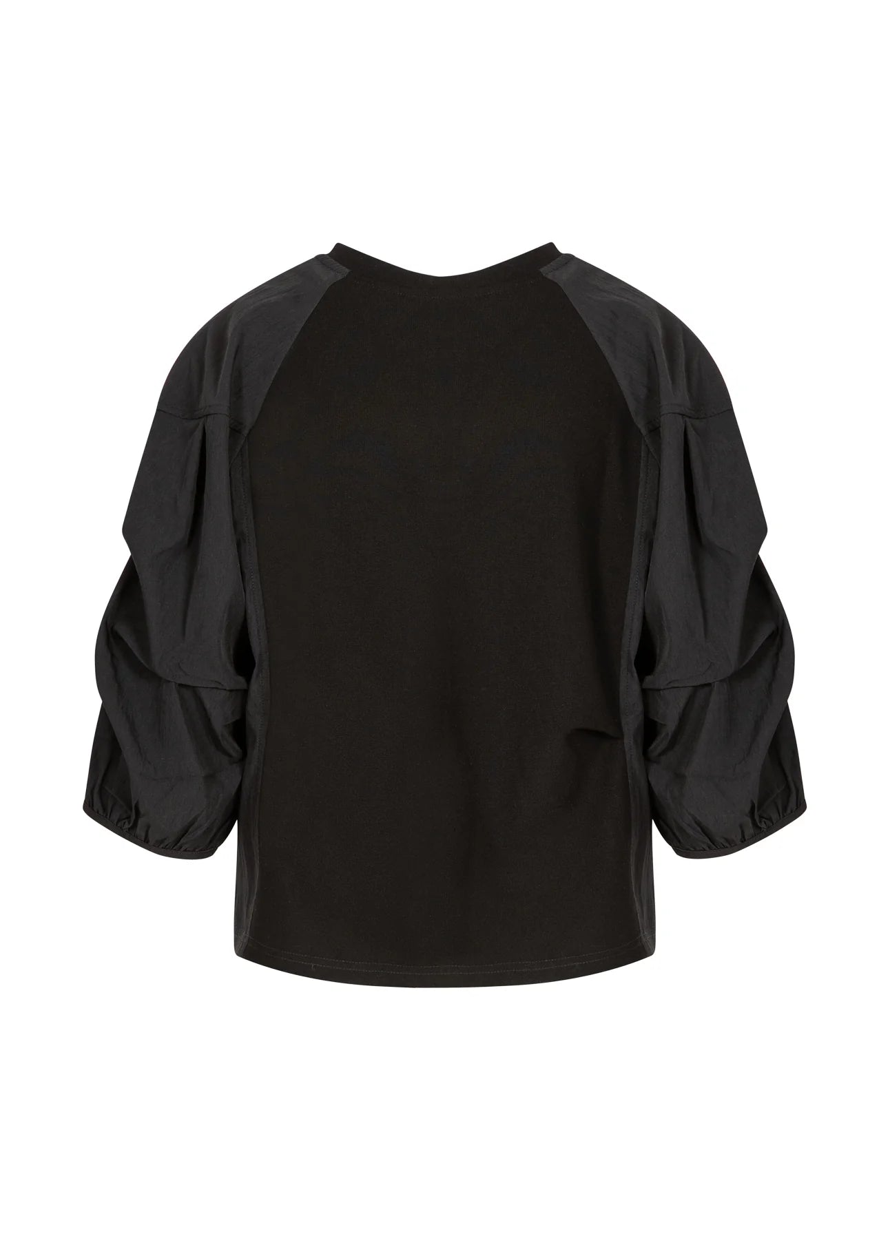 Coster CPH Blouse with Mix Puffy Sleeves - Black