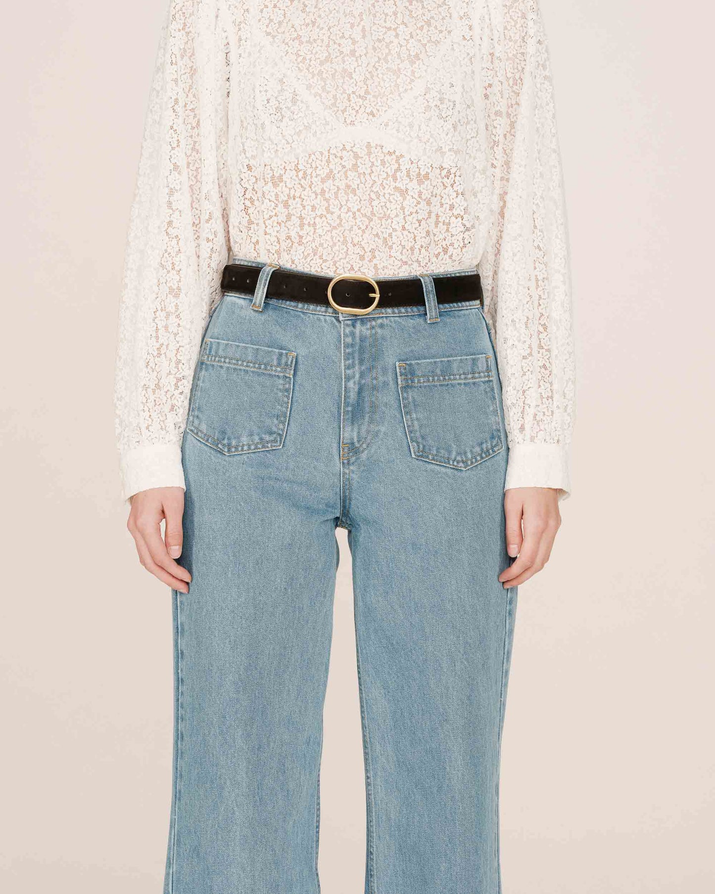 G&M Slim Belt - black