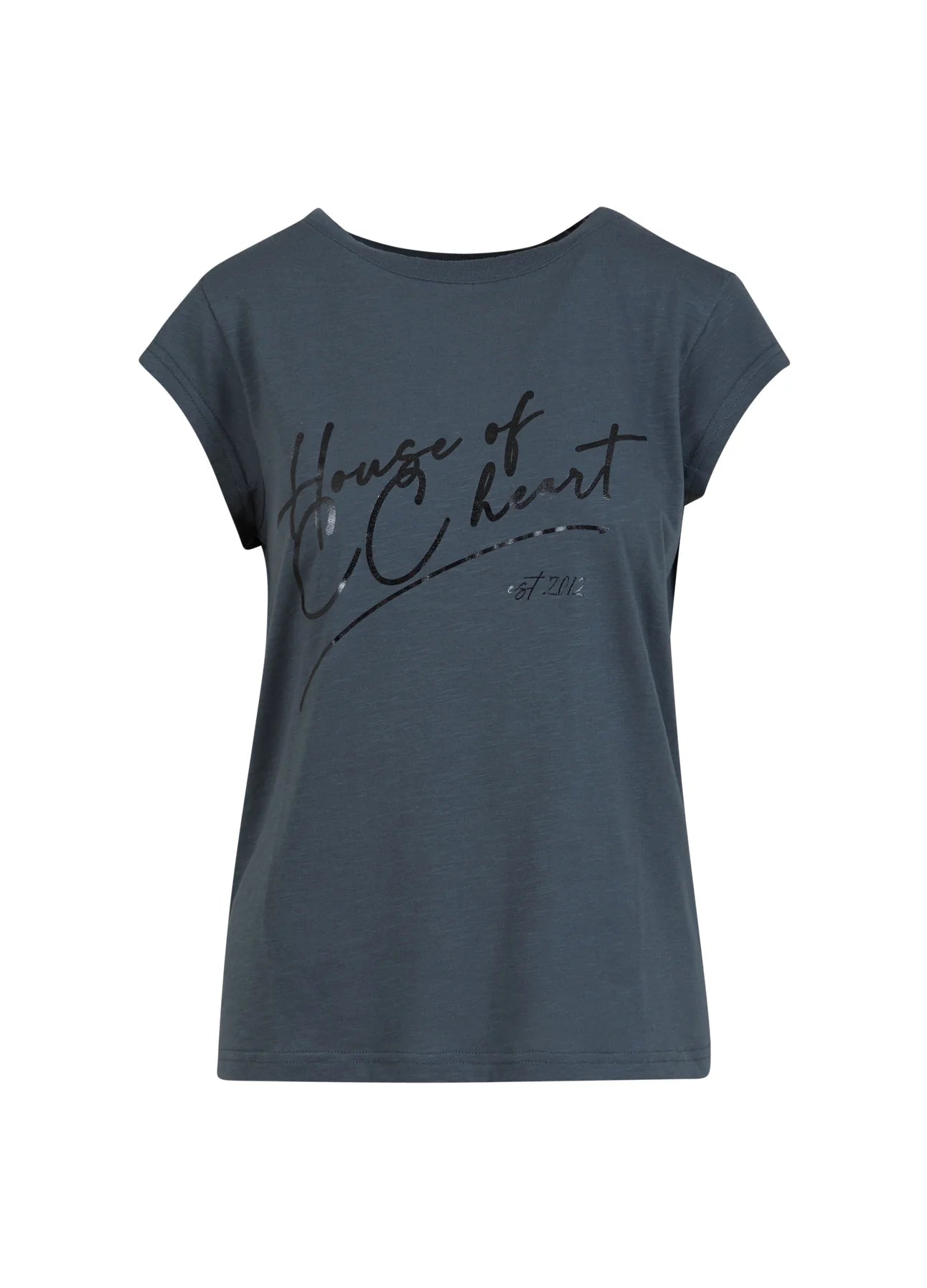 Coster Copenhagen Heart Basic V-neck T-Shirt - Stone Grey