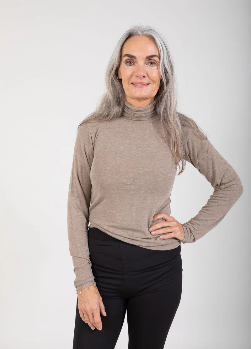 Coster Copenhagen Lana Turtleneck - Hazel Melange