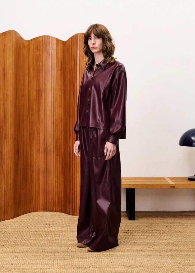 FRNCH Simone Bordeaux Shirt