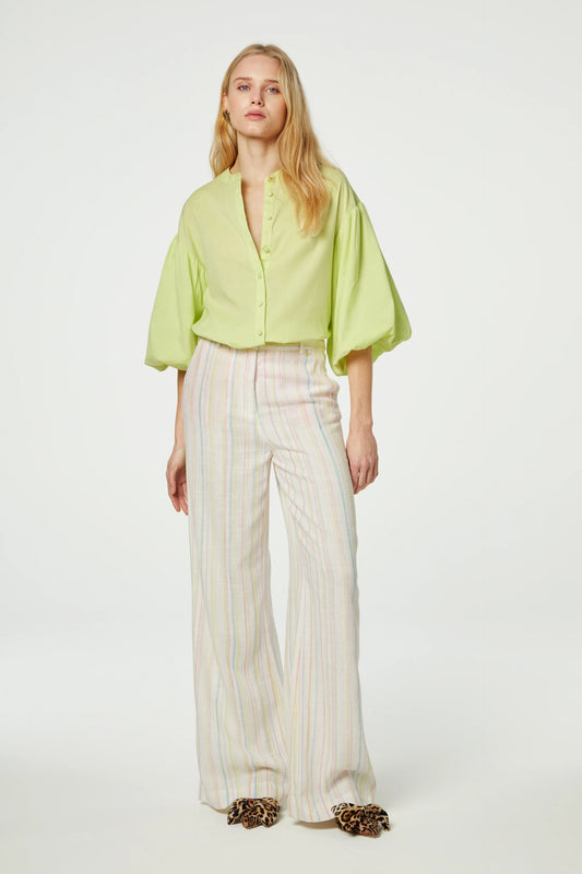 Fabienne Chapot Remi Striped Trousers - Lime Light