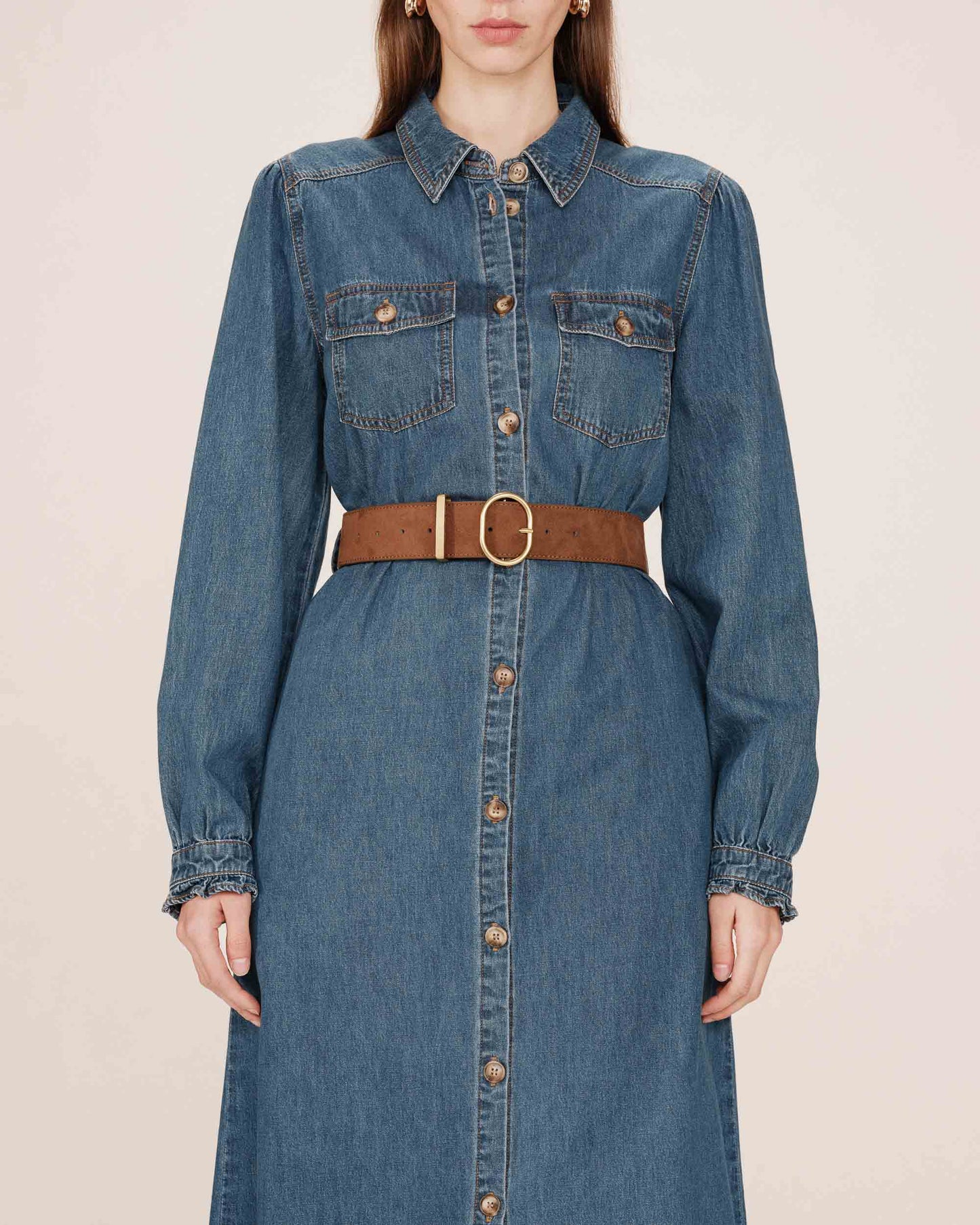 G&M Wide Belt - brown