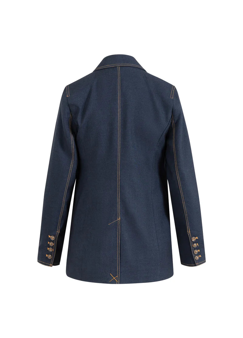 Coster Copenhagen Double Breasted Blazer - Night Blue