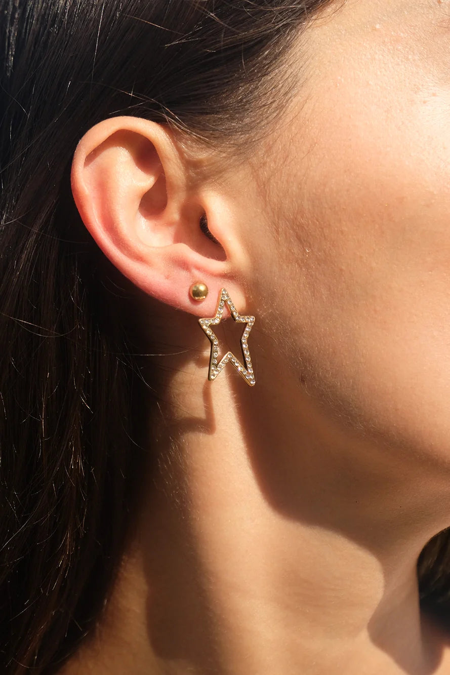 Starry Dream Post Earrings - Gold