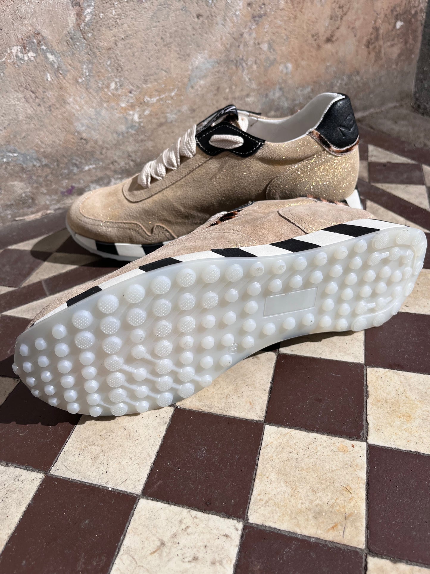 Nemonic Bowie sneaker - gold