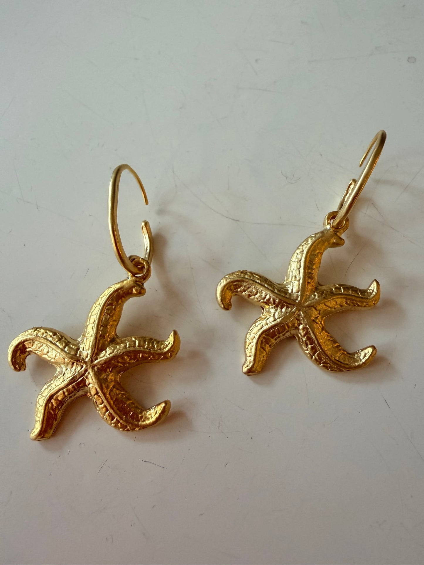 DW Starfish Earrings - gold plated