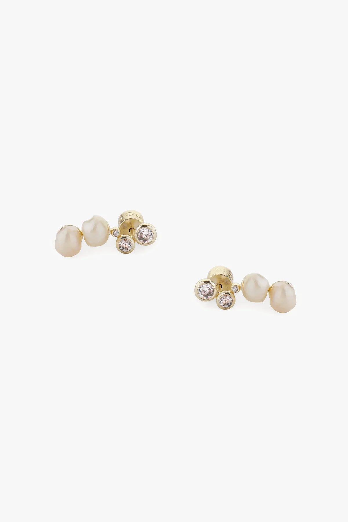 Oyster Earrings - Gold