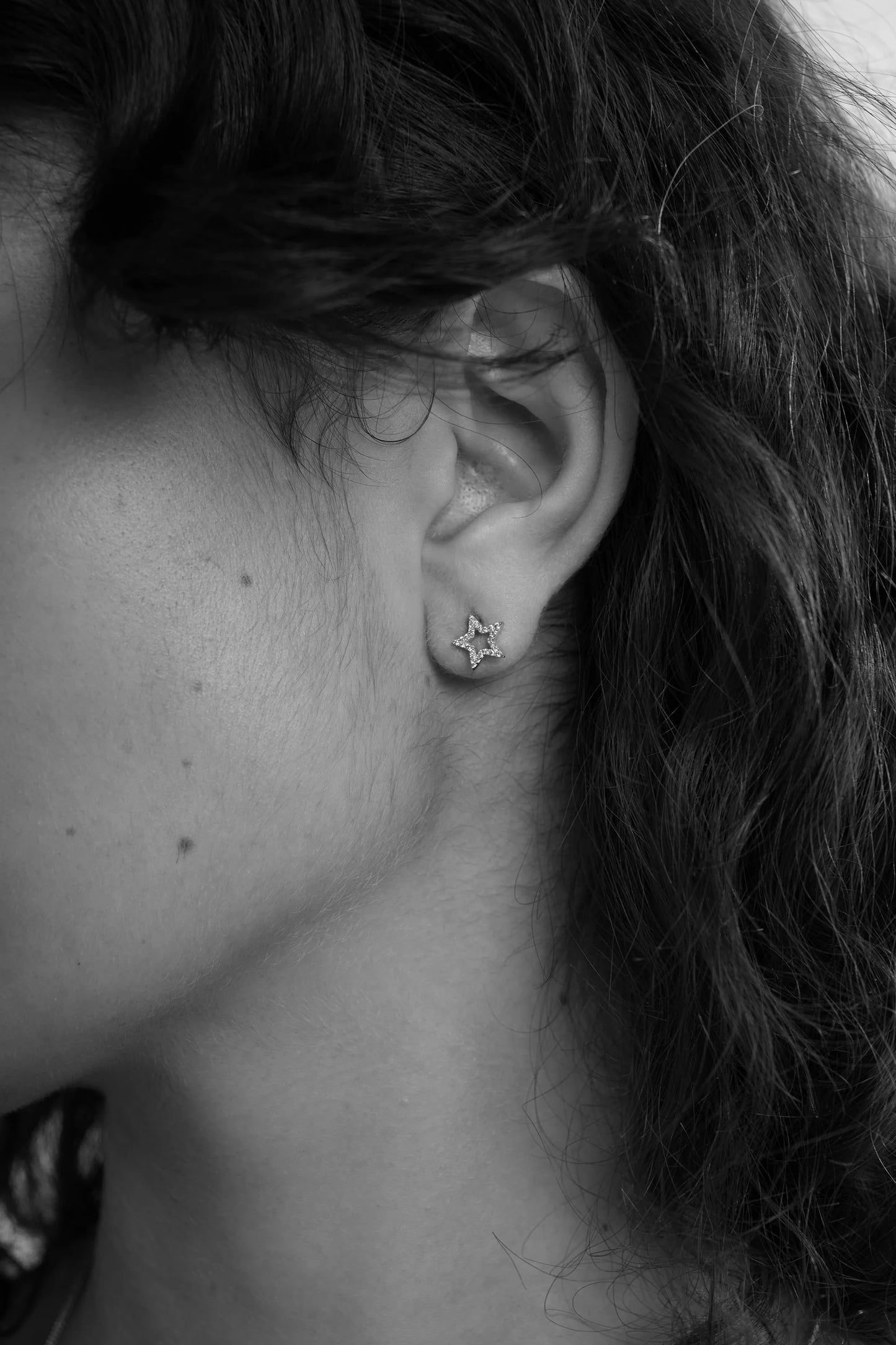 Tutti & Co Pave Star Earrings - Silver