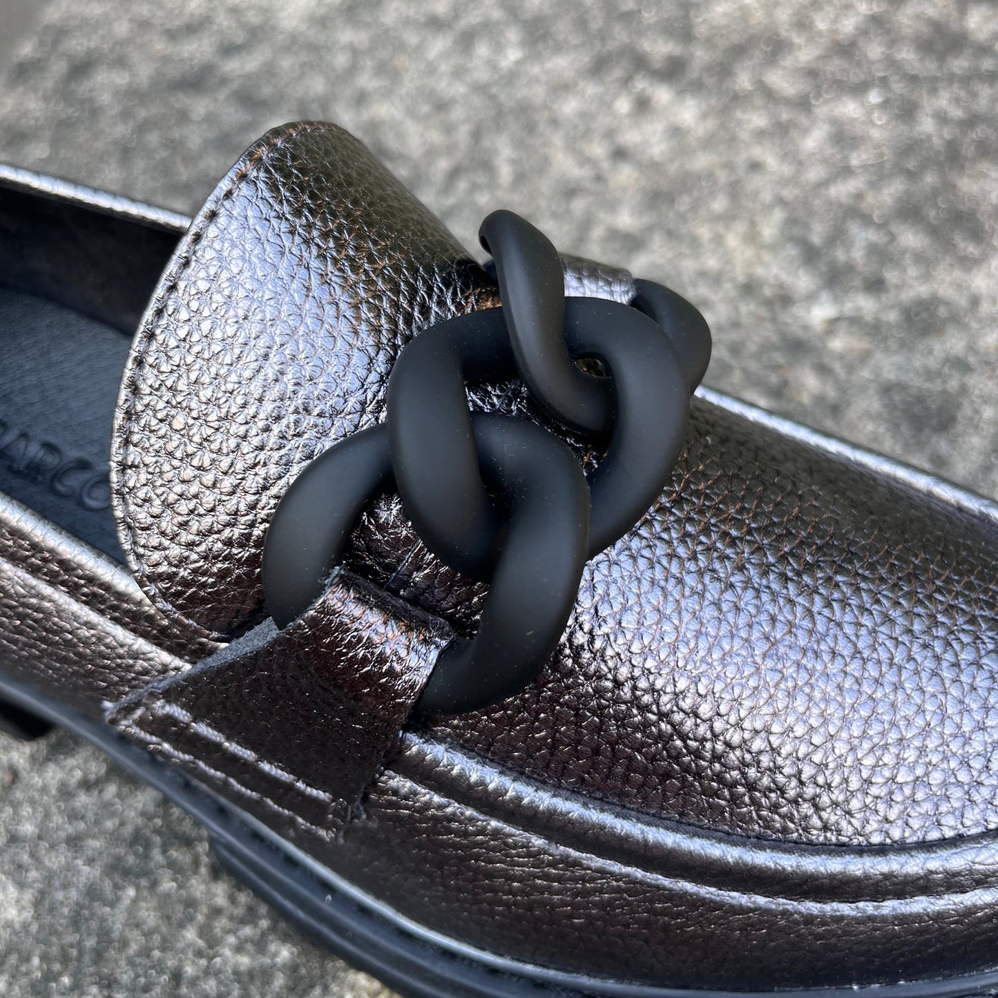 MT Chain Loafers - Pewter