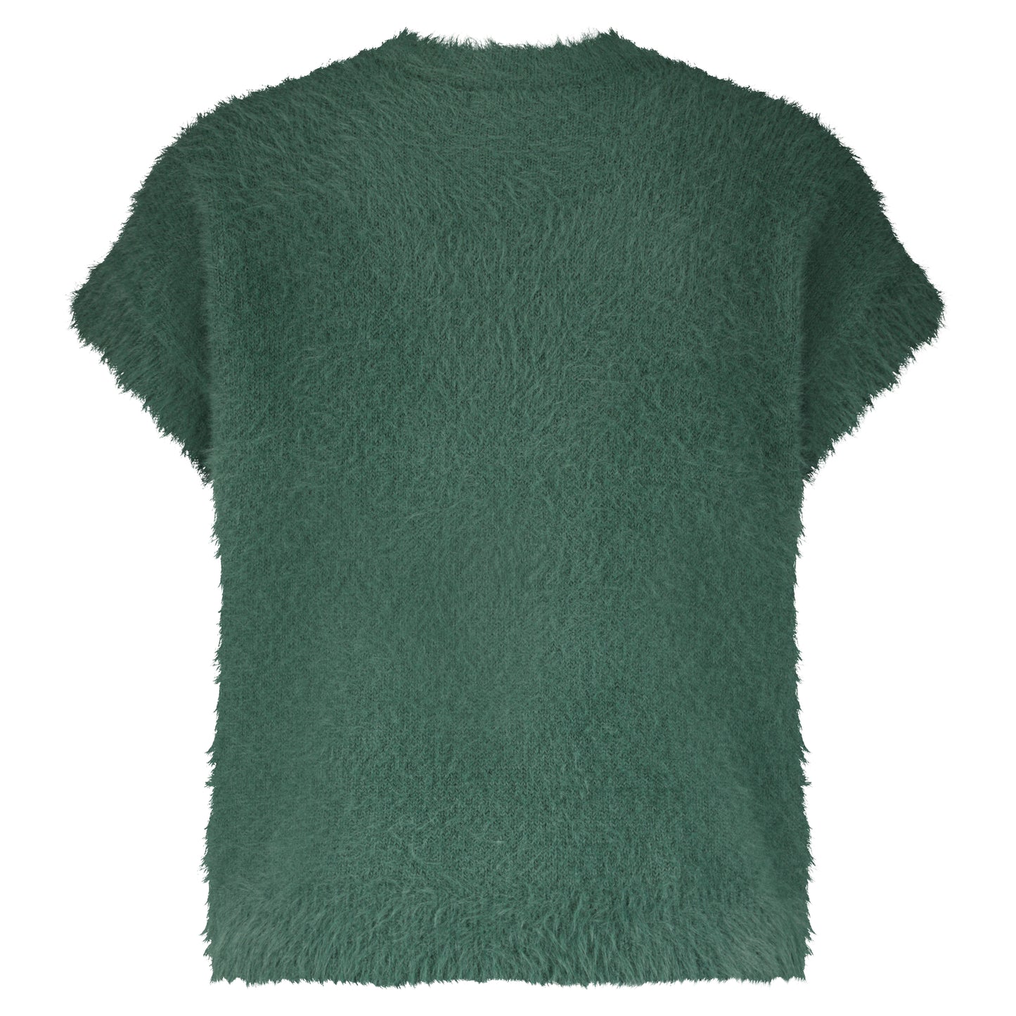 Sleeveless Fuzzy Knit - pine