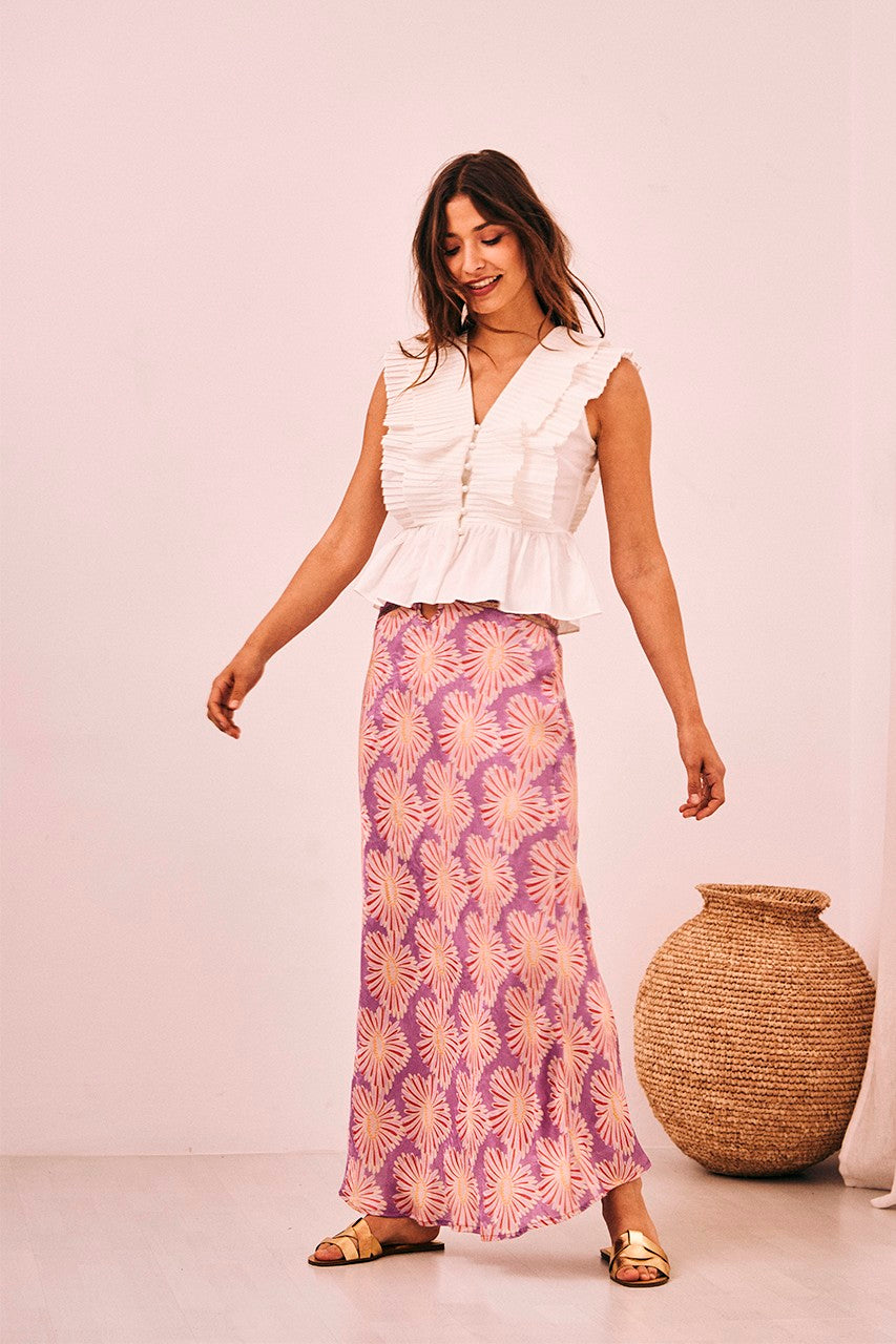 NKN Noi Printed Midi Skirt