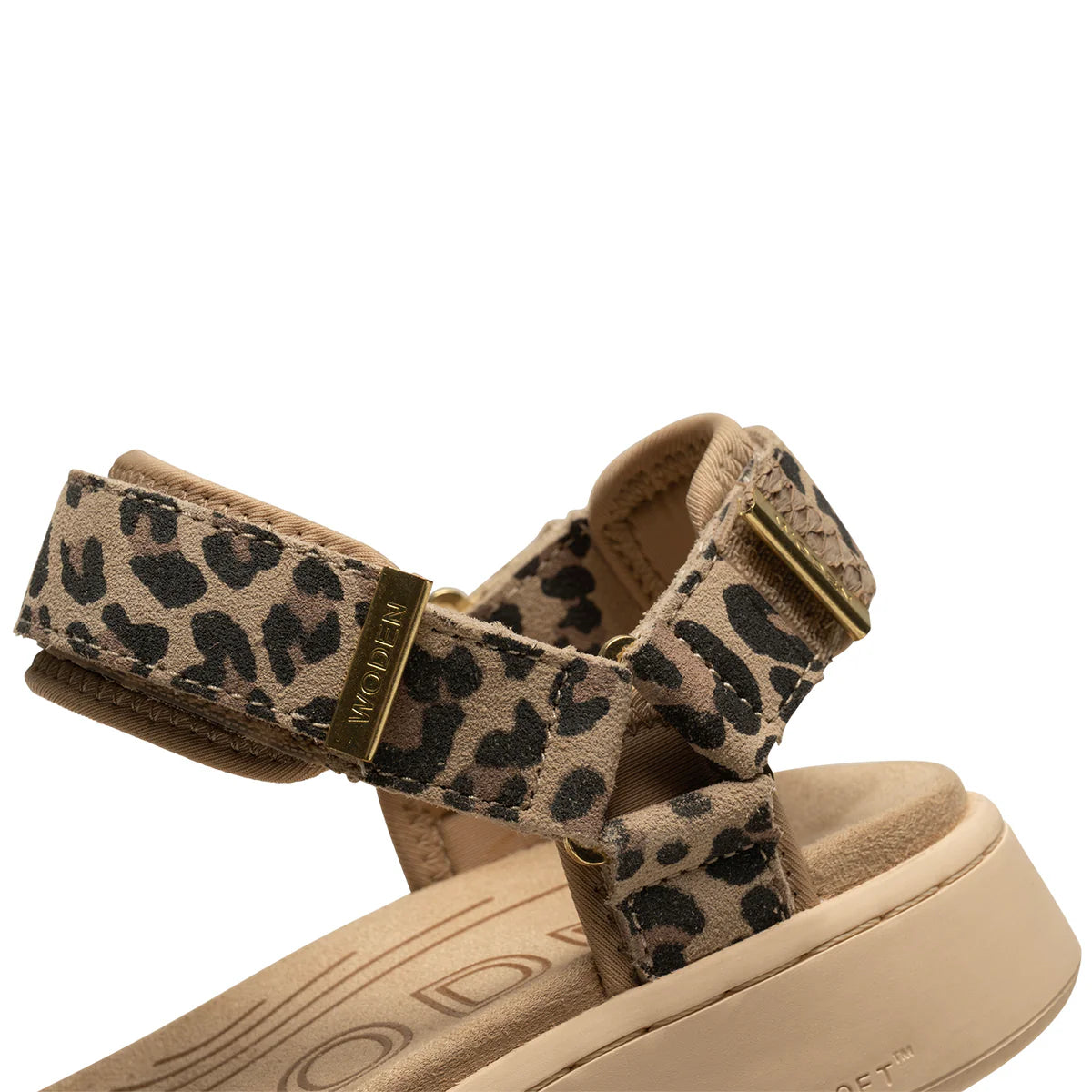 Woden Line sandals - leopard