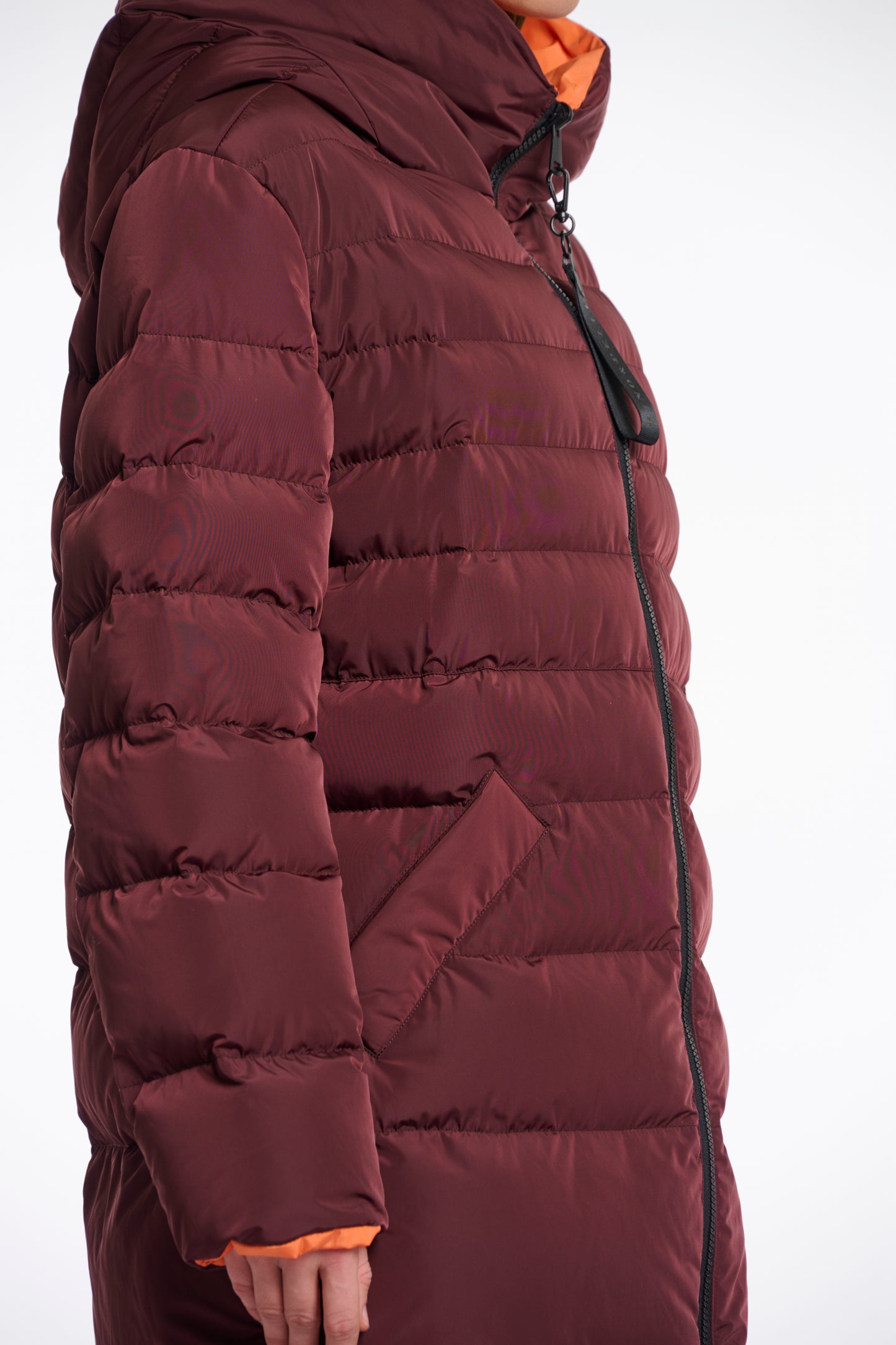 R&P Keila Reversible Jacket - Chocolate Bean & Orange