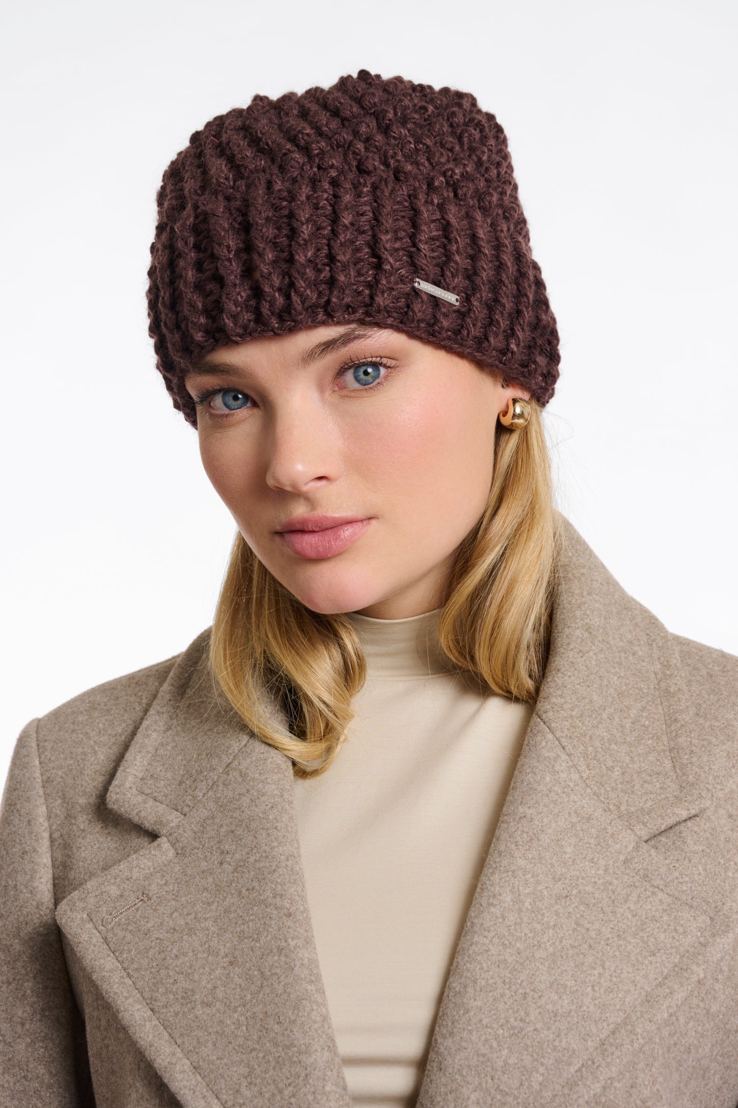 R&P Kevina Knitted Hat - Chocolate Bean