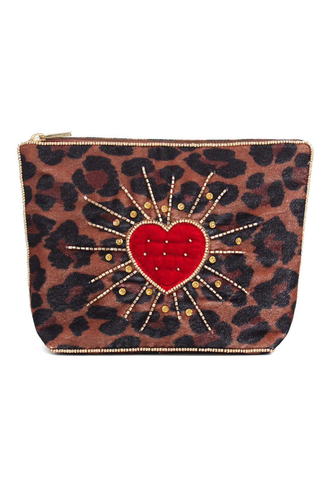 My Doris Pouch - Leopard Heart Burst