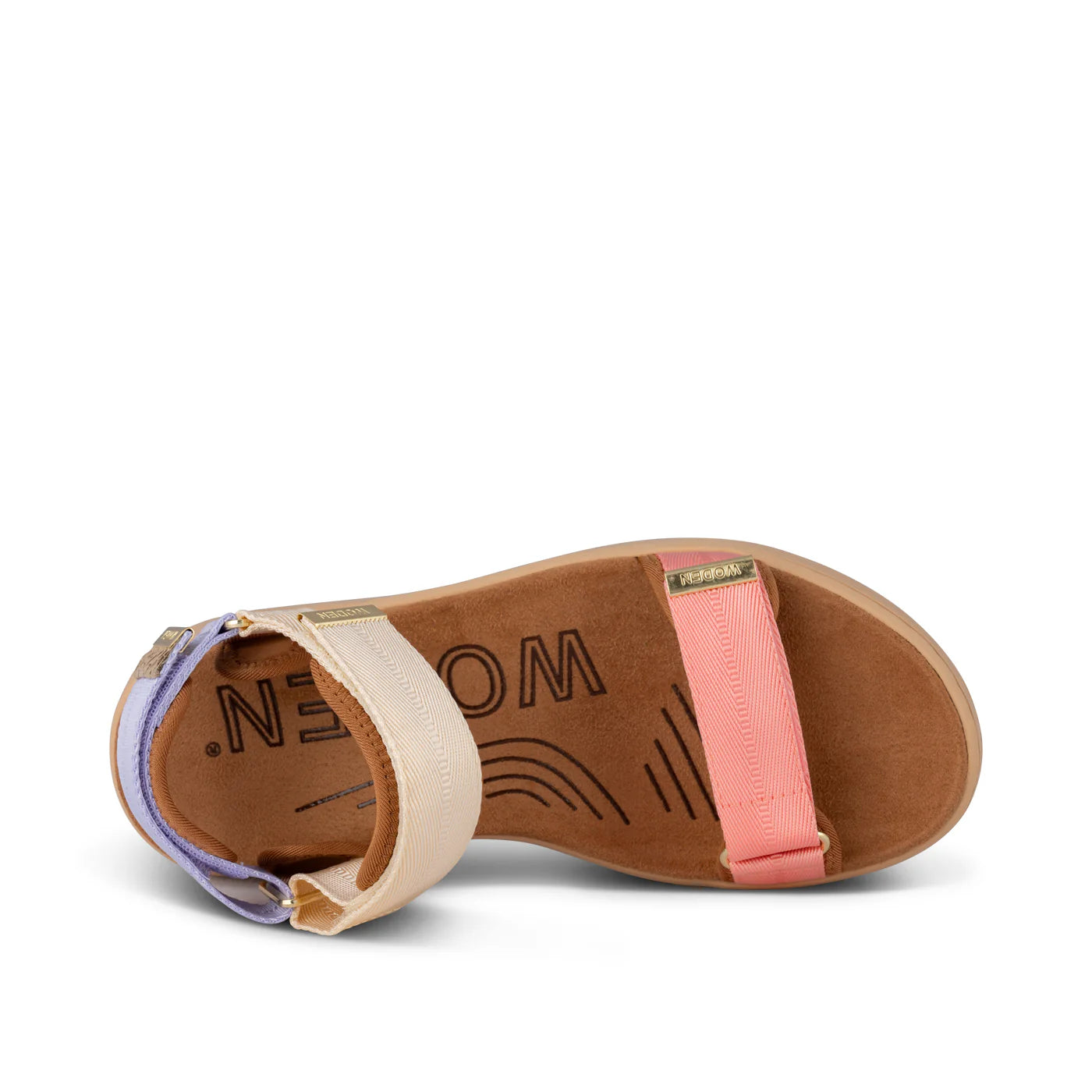 Woden Line sandals - butter multi
