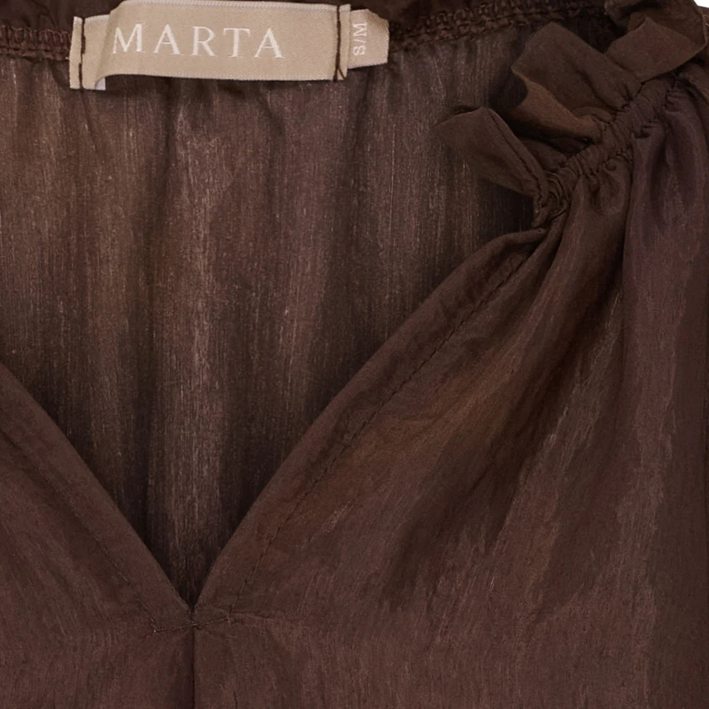 Marta Belladonna Blouse - Marrone