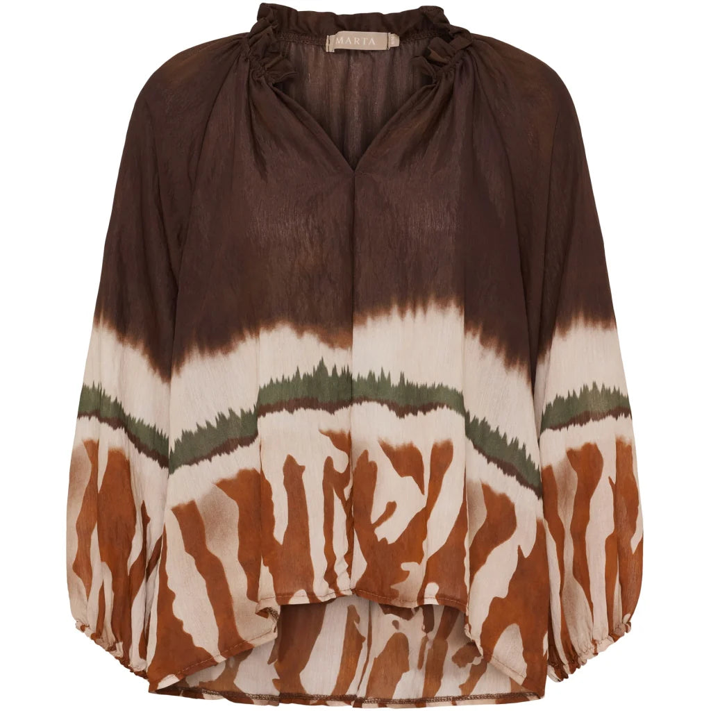 Marta Belladonna Blouse - Marrone