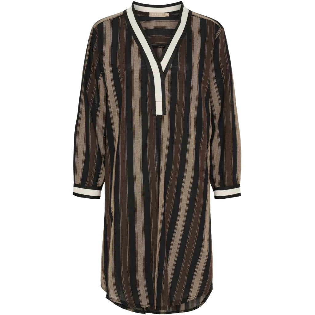 Marta Saylor Dress - Black / Camel