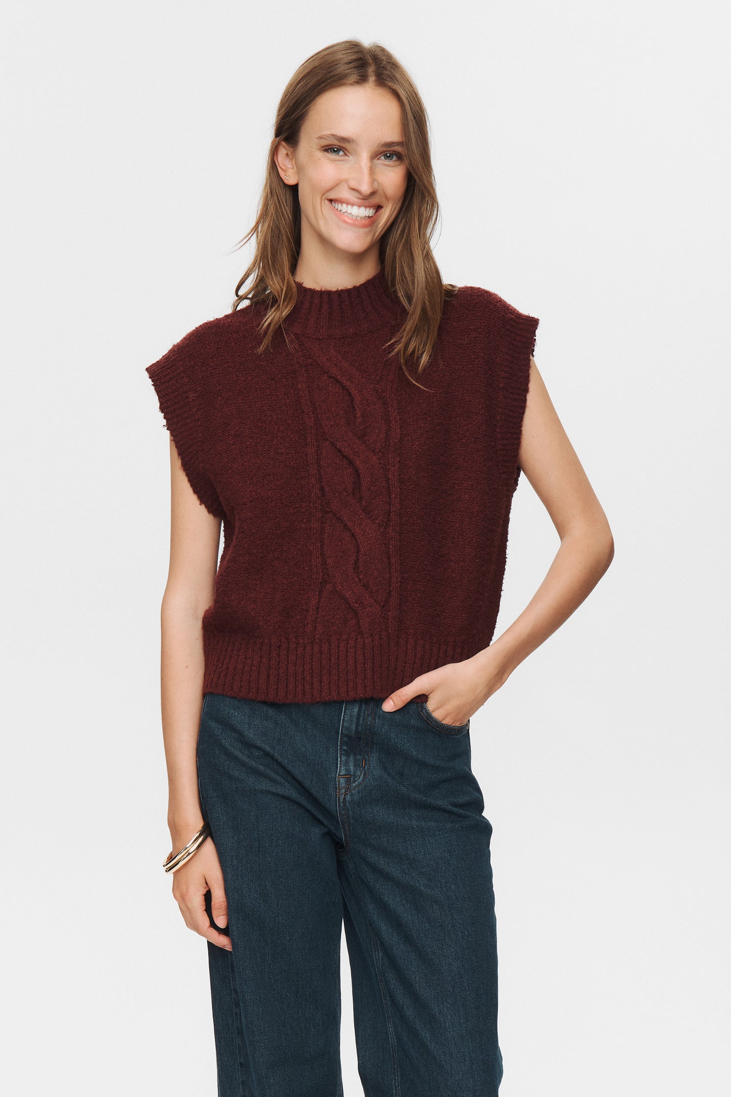 Numph Caly Knitted Vest - 2 colours