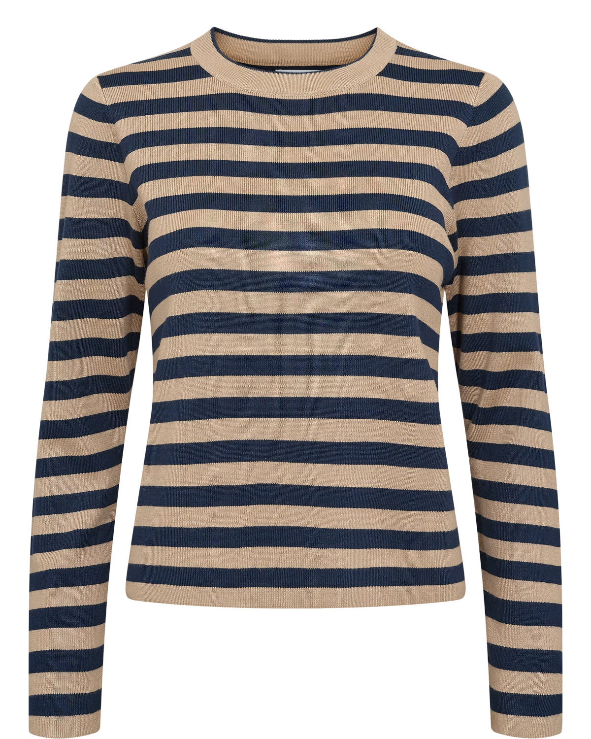 Numph Stripy Jumper - black coffee