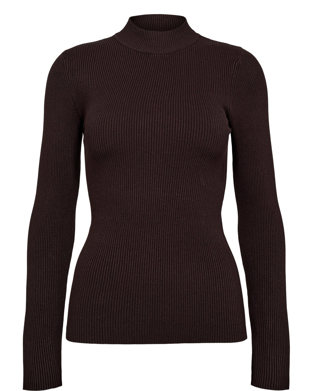 Numph Bia l/s Top - choc brown