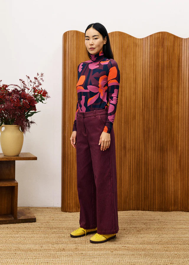 FRNCH Oregano Geo Flowers Top
