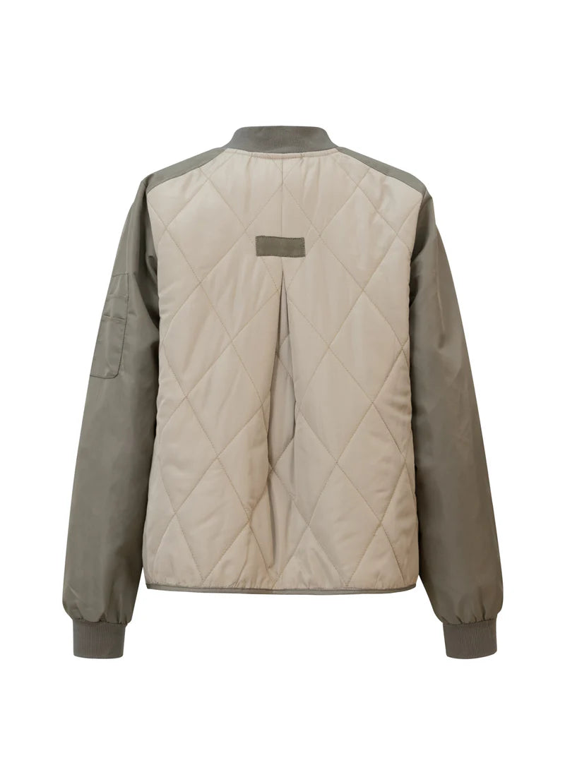 Coster Copenhagen Quilted Bomber Jacket - Army Mix