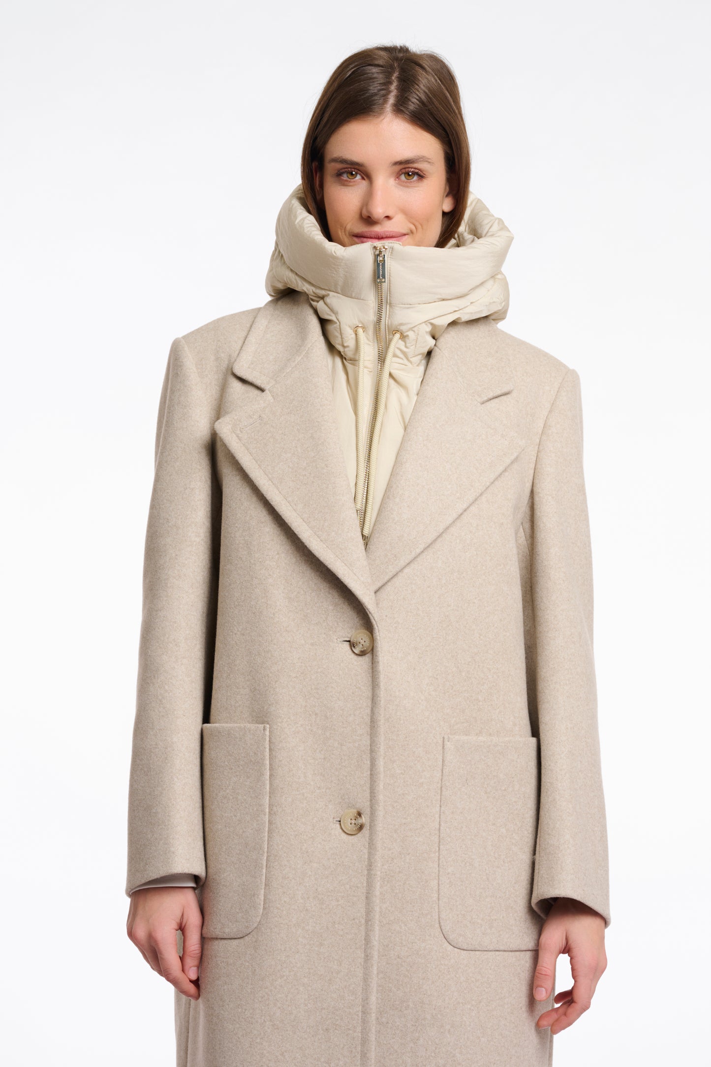 R&P Tabita Padded Hood - birch