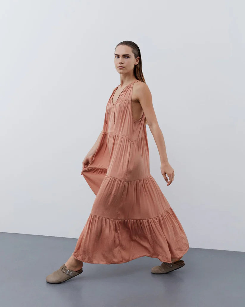 Sofie Schnoor Rosy Brwon Maxi Dress | La Tete et Tout Sofie Schnoor Rosy Brwon Maxi Dress | La Tete et Tout