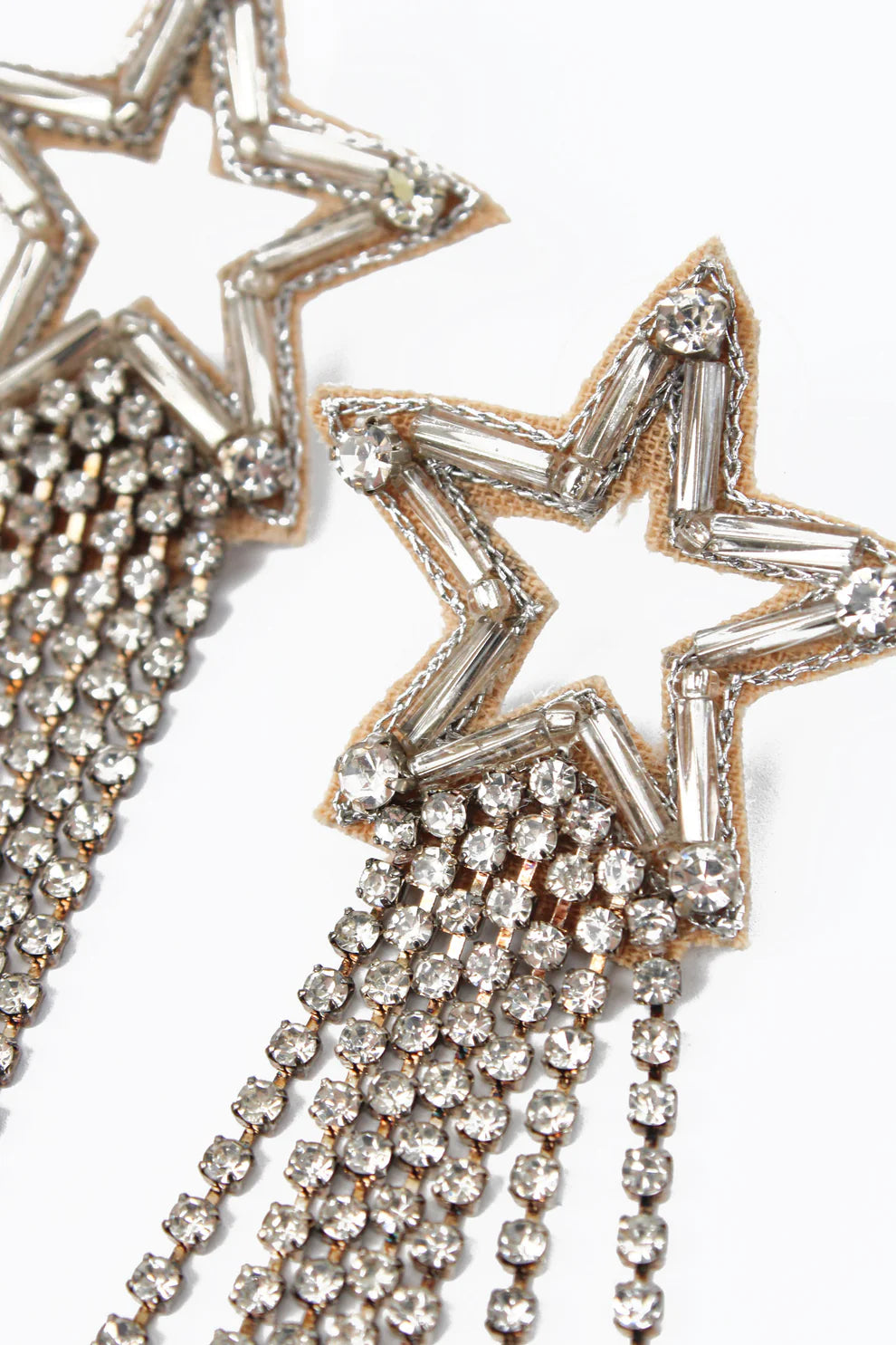 My Doris Shooting Star Beaded Earrings - Silver
