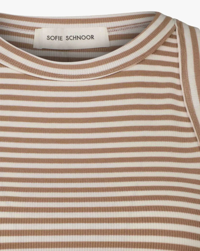 Sofie Schnoor Jullie Tank - Beige Stripe
