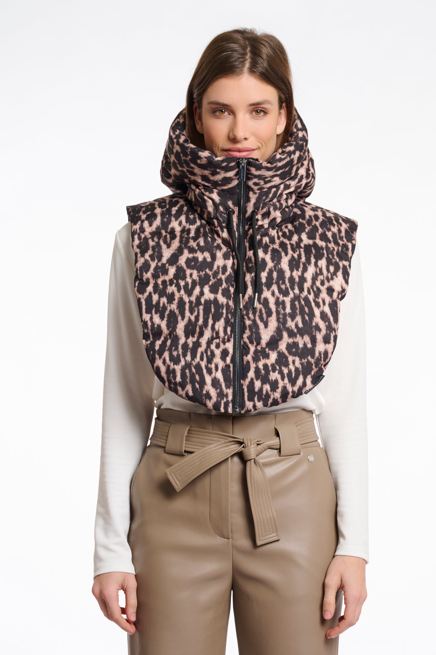 R&P Tabita Padded Hood - Leopard