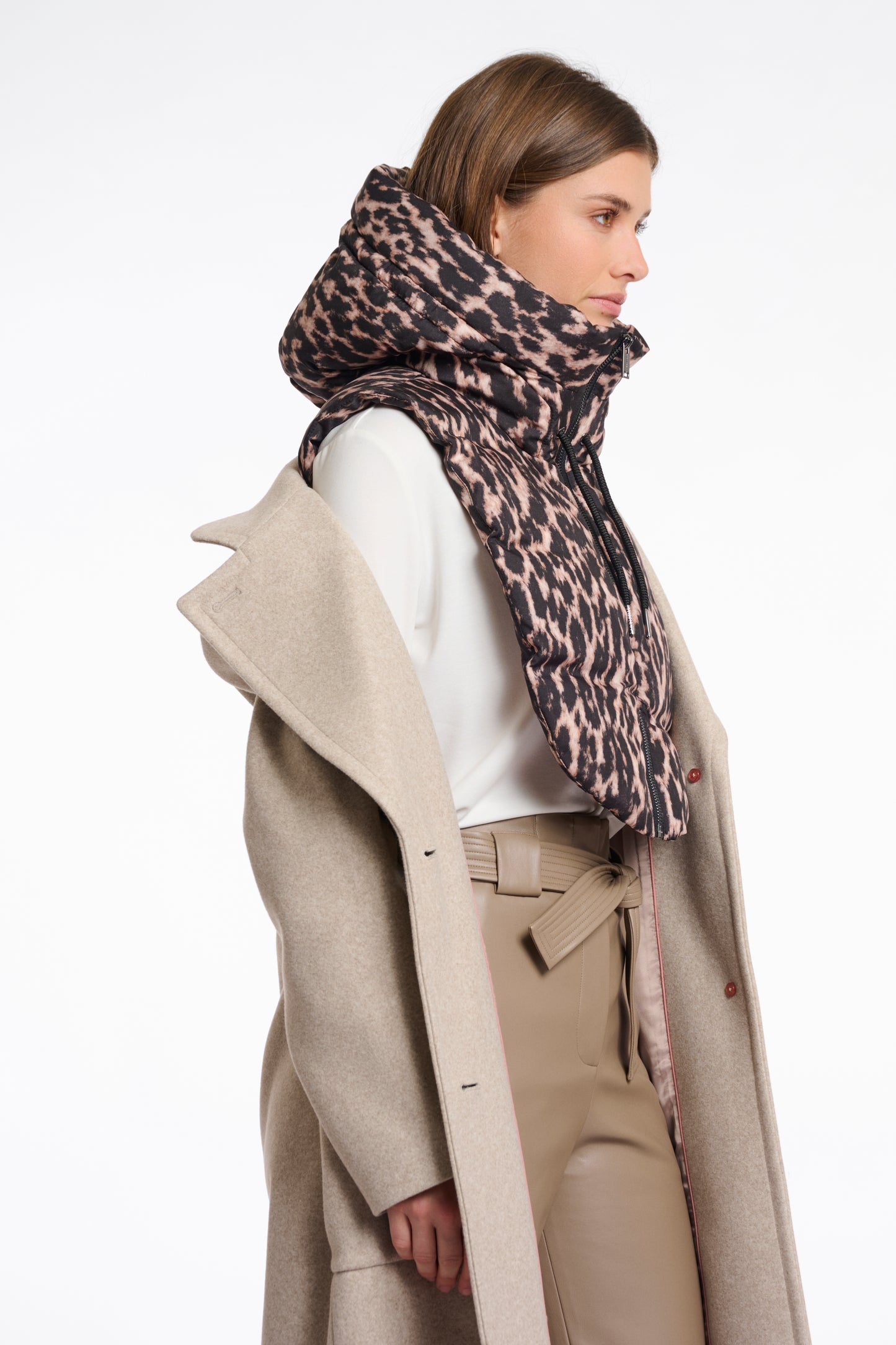 R&P Tabita Padded Hood - Leopard
