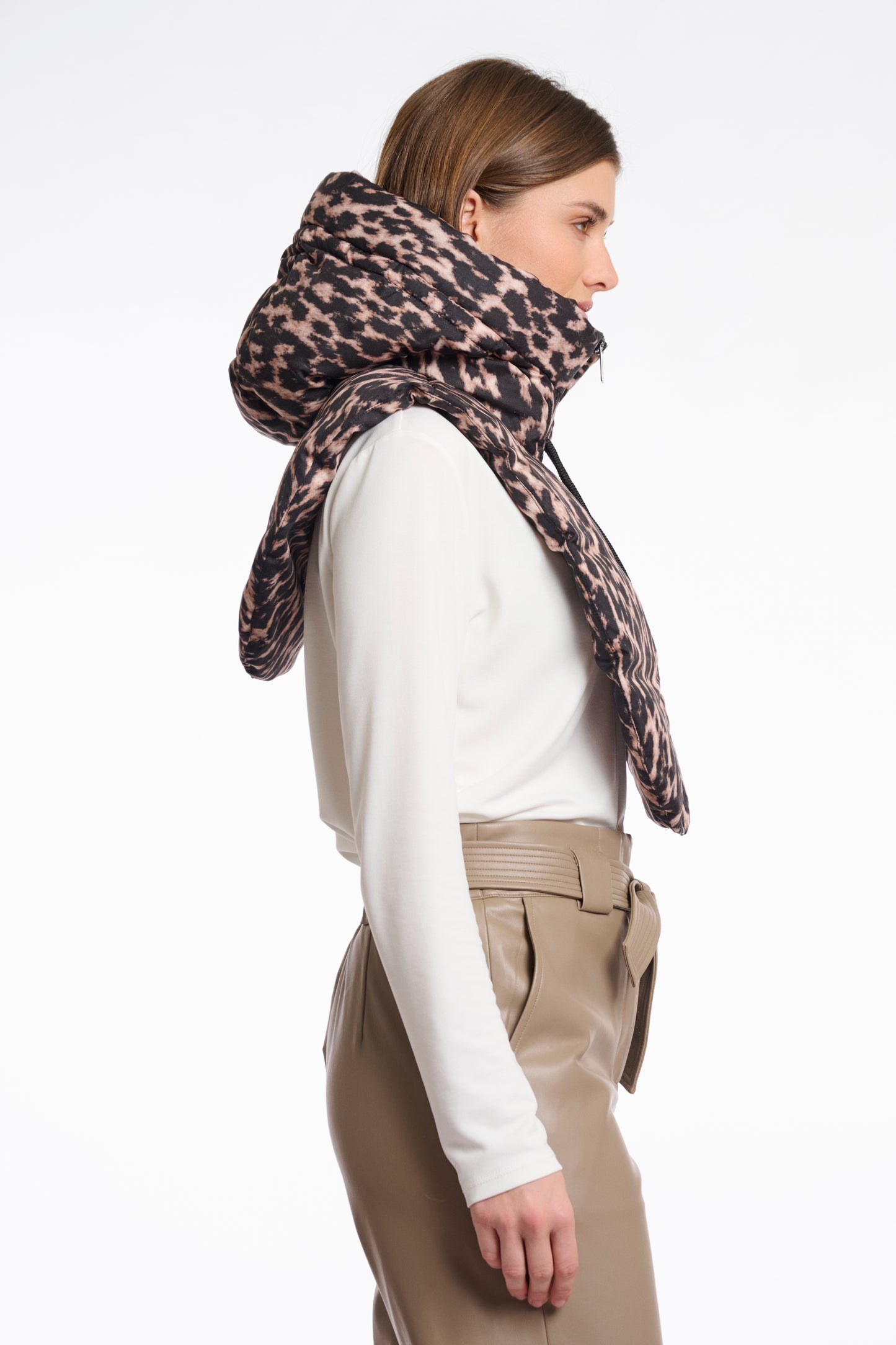 R&P Tabita Padded Hood - Leopard