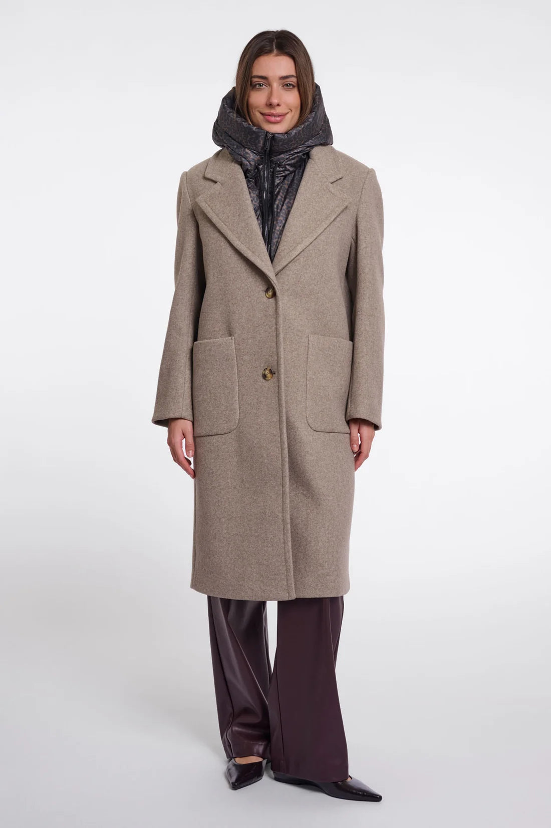 Rino & Pelle Tabita Hood Collar - Small Leopard