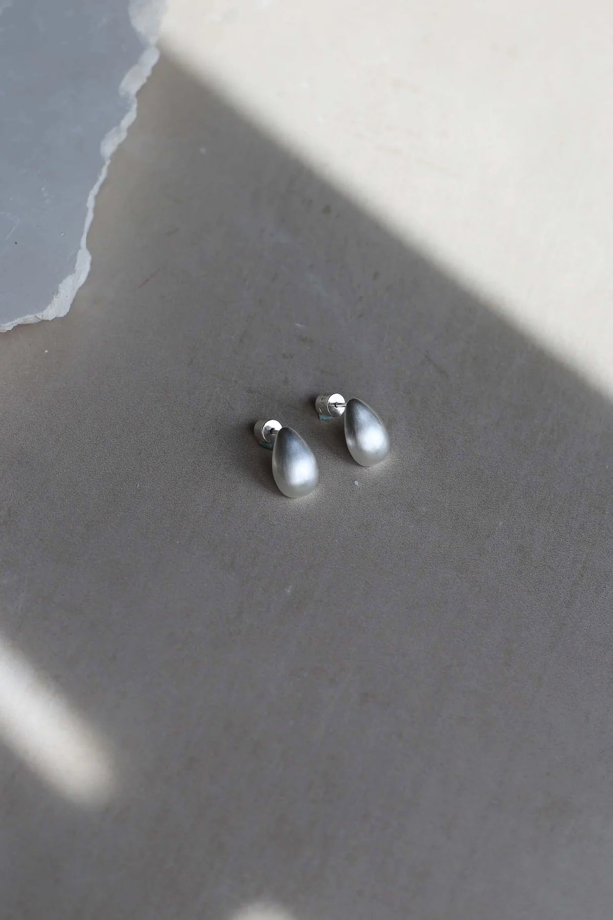 Teardrop Earrings - Silver