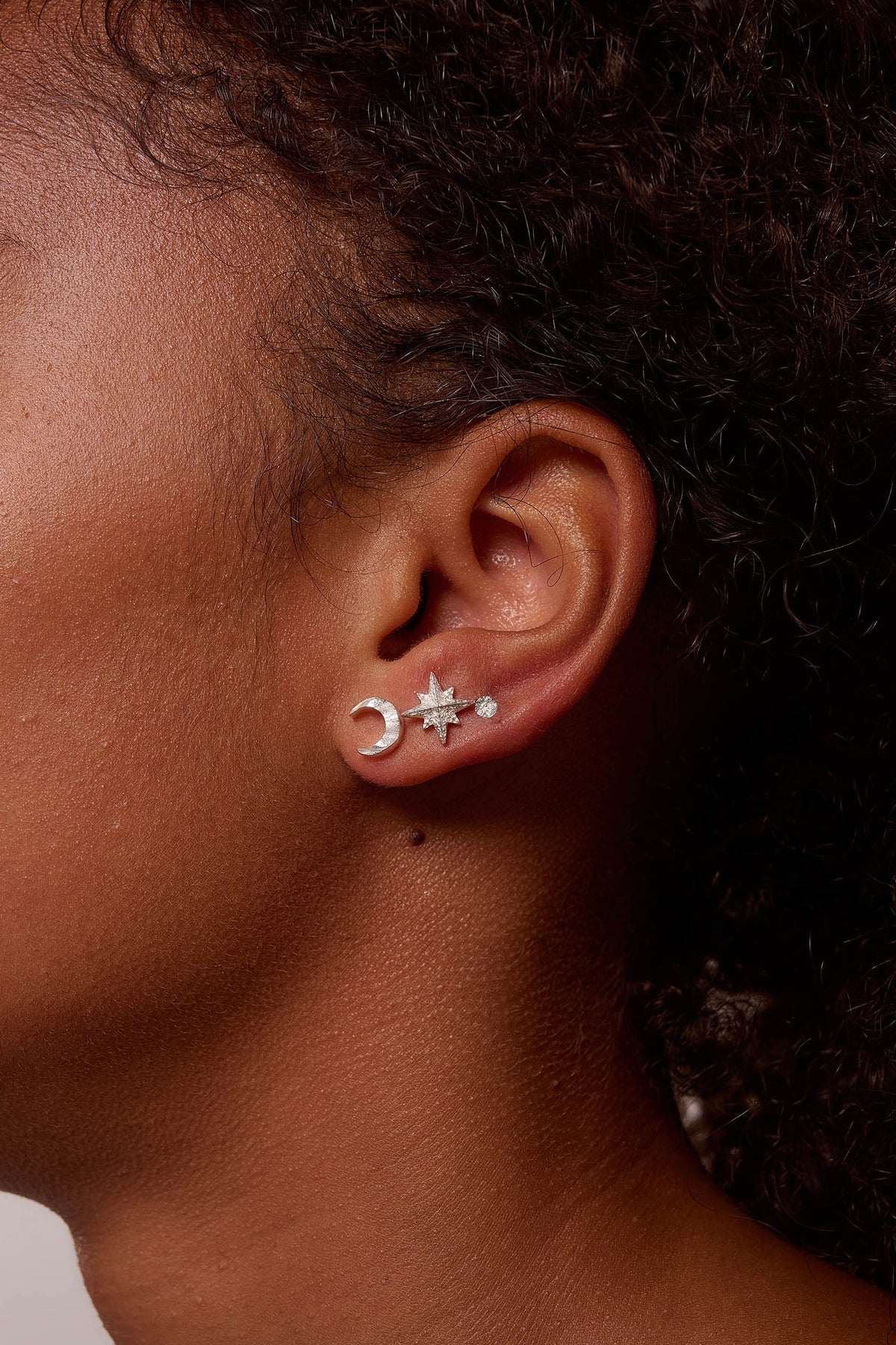 Aura Stacking Earrings - Silver