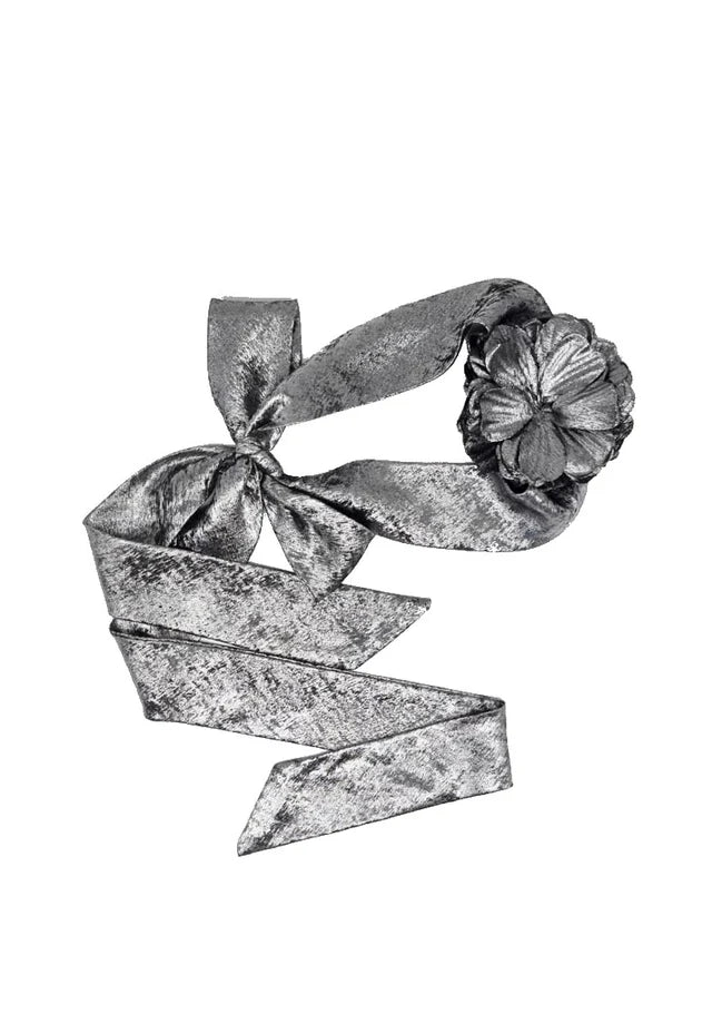 Nooki Vera Corsage Scarf - Silver