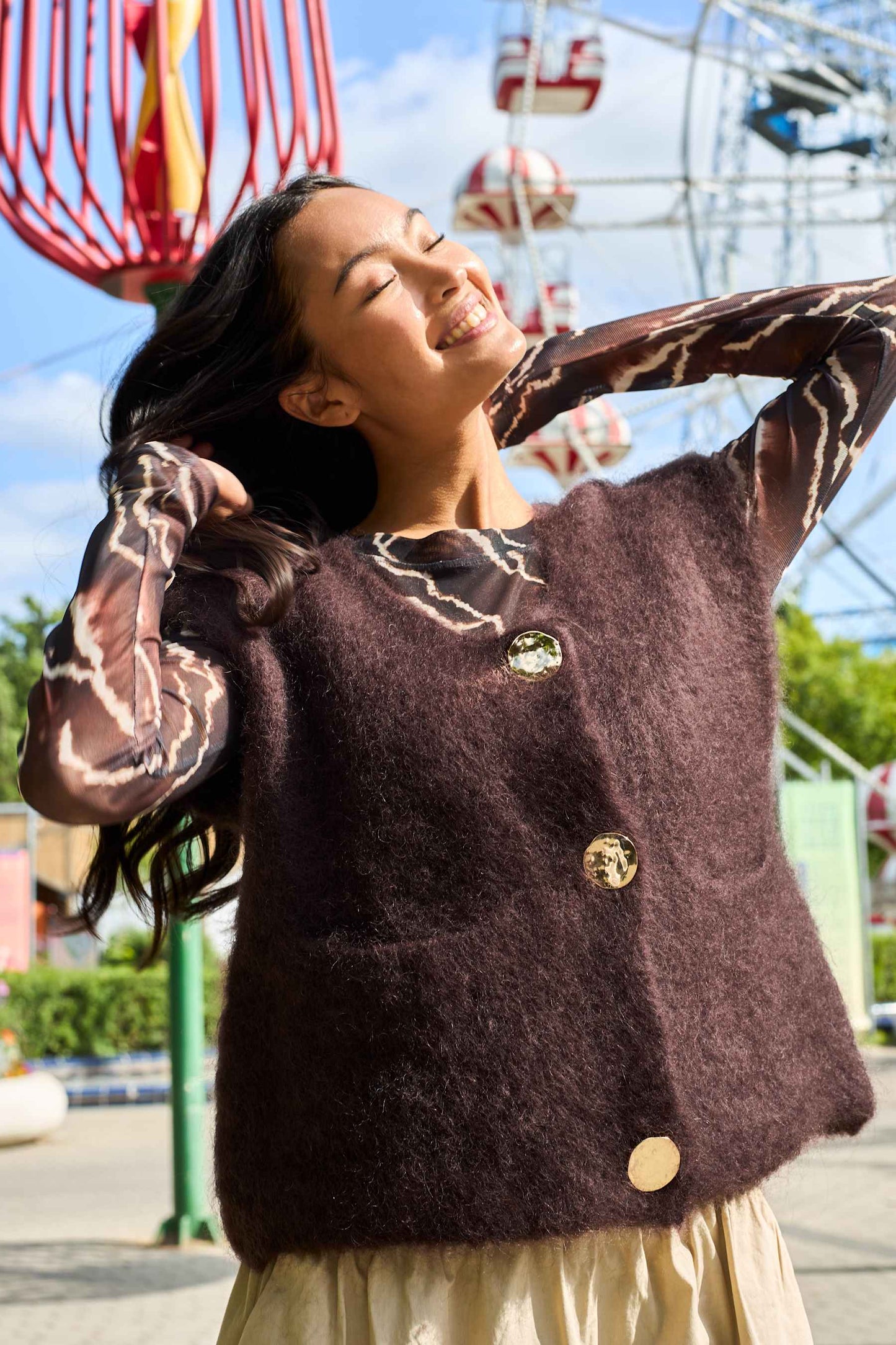 BC Knitted Button Vest - 2 colours