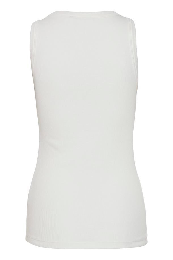Fransa Hizamond Vest Top - White
