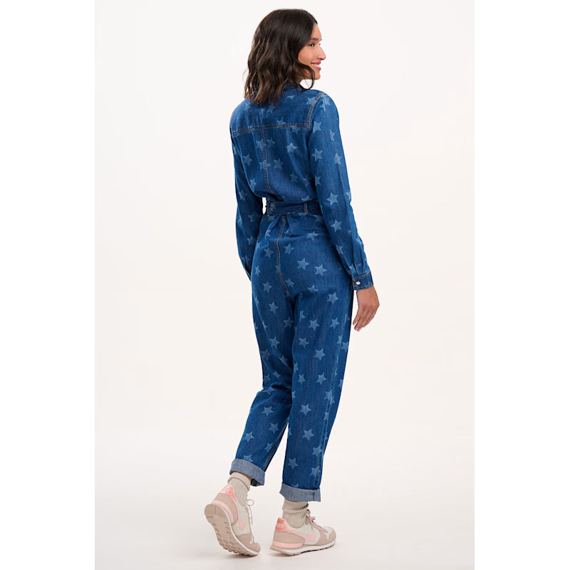 Anwen Jumpsuit - Mid Blue Star Denim