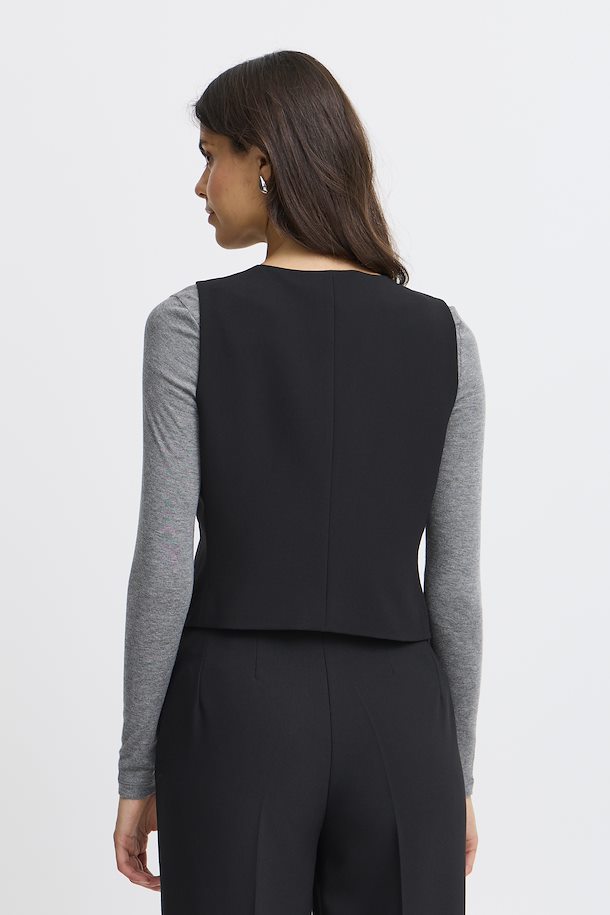 Fransa Abigail Waistcoat - Black