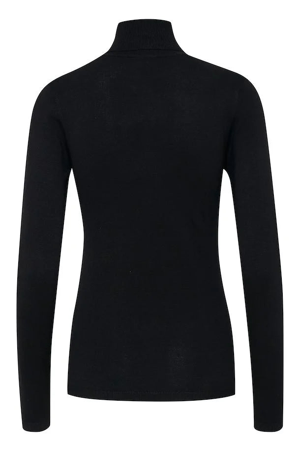 ICHI Mafa Polo Top - Black