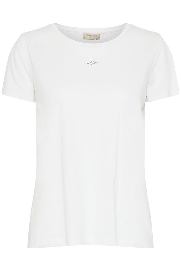 Fransa Tima Tee - White