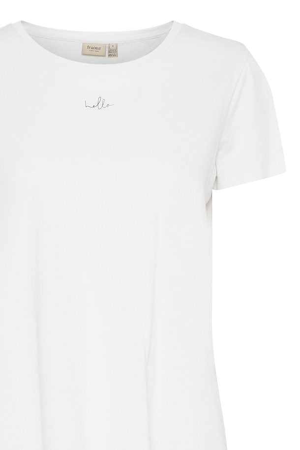 Fransa Tima Tee - White