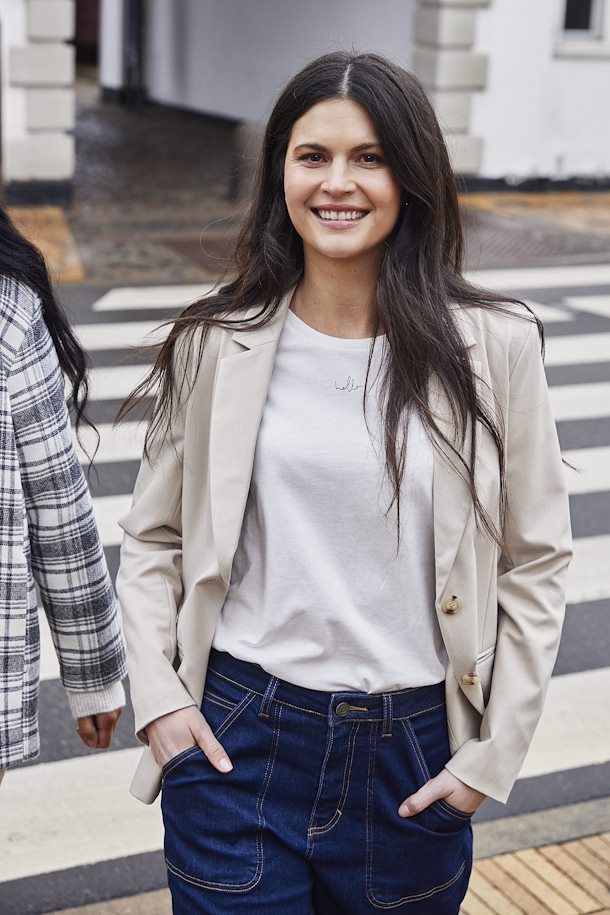 Fransa Tima Tee - White