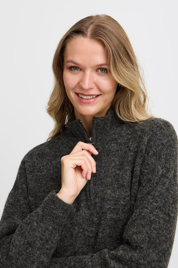 Fransa Sanny Dress - Charcoal